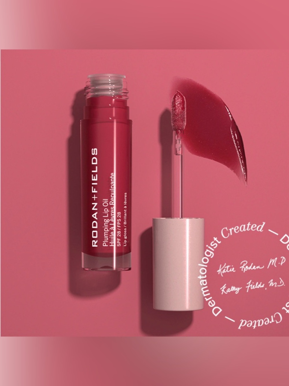 NIB~ Rodan + Fields Plumping Lip Oil SPF 28 line - Berry~ Retails for $36